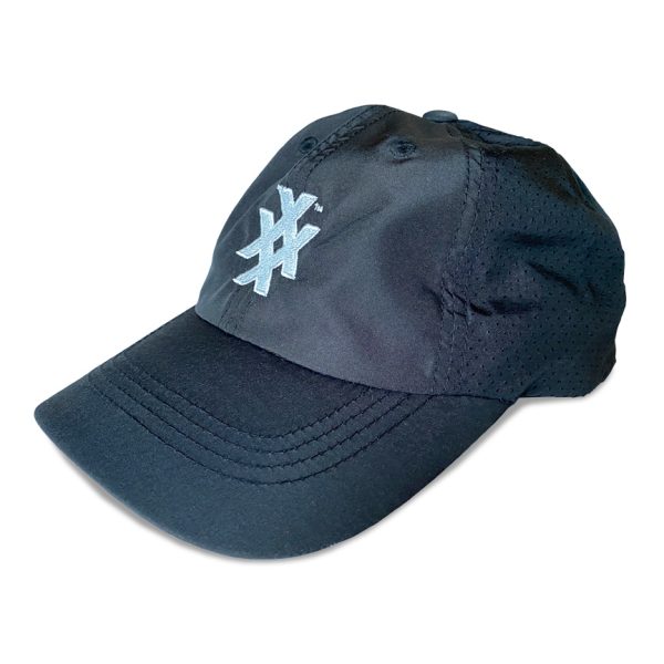 Unstructured Sport Dry Black Athletic cap with 4X Icon
