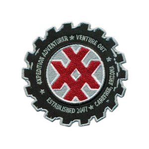 4XPEDITION Crossover Icon embedded in a mud terrain tire graphic. 4XPEDITION Venture Out • Established 2007 • Carefree, Arizona. Get this limited edition patch while supplies last!