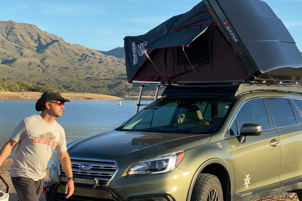 4XPEDITION Subaru Outback with iKamper Skycamp Mini Scott Leuthold