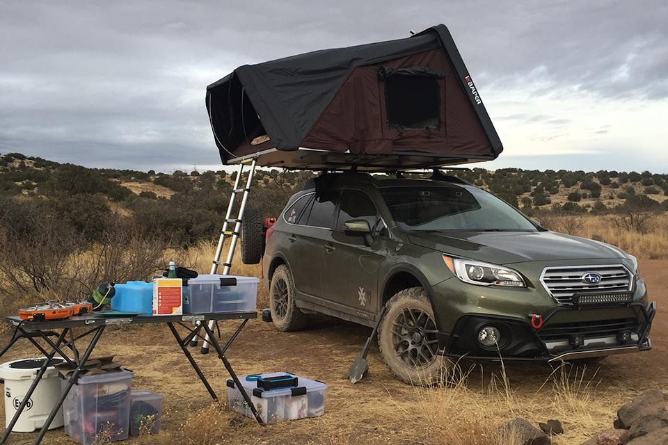 4XPEDITION Subaru Outback with iKamper Skycamp